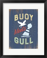 Punny Coastal IV Framed Print