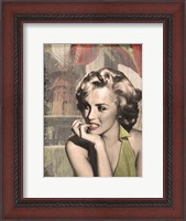 Framed Thinker Red Lips