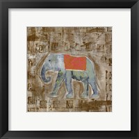 Framed 'Global Elephant I' border=
