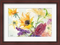 Framed Bright Wild Flowers I