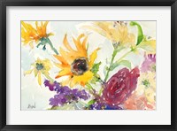 Framed Bright Wild Flowers I