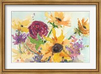 Framed Bright Wild Flowers II