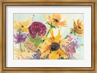 Framed Bright Wild Flowers II