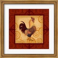 Framed Decorative Rooster I