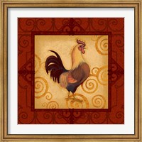 Framed Decorative Rooster I