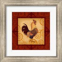 Framed 'Decorative Rooster I' border=