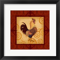 Framed 'Decorative Rooster I' border=