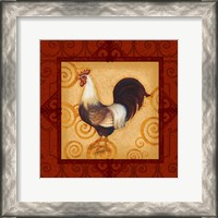 Framed 'Decorative Rooster II' border=