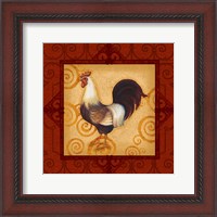 Framed 'Decorative Rooster II' border=