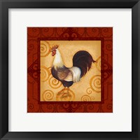 Framed 'Decorative Rooster II' border=