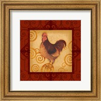 Framed Decorative Rooster III