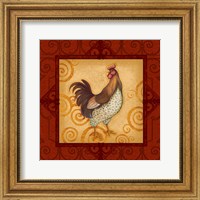 Framed Decorative Rooster IV
