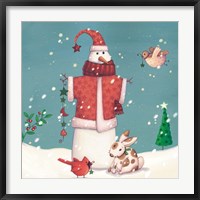 Framed Folk Snowman II