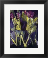 Framed Violet Spring Flowers I