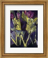 Framed Violet Spring Flowers I