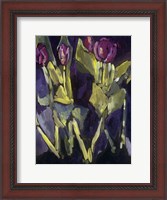 Framed Violet Spring Flowers I
