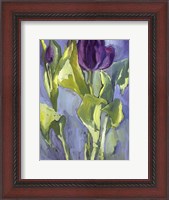 Framed Violet Spring Flowers II