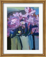Framed Violet Spring Flowers III