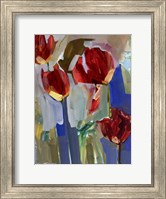 Framed Painterly Tulips I