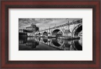 Framed St Angelo Rome Black/White