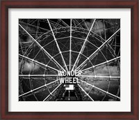 Framed Wonder wheel  New York Black/White