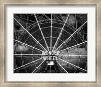 Framed Wonder wheel  New York Black/White