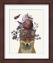 Framed Fox Birdkeeper with Artichoke