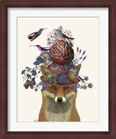 Framed Fox Birdkeeper with Artichoke