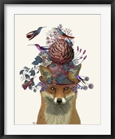 Framed Fox Birdkeeper with Artichoke