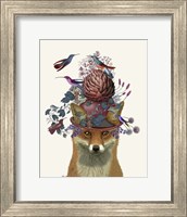 Framed Fox Birdkeeper with Artichoke