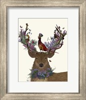 Framed Deer Birdkeeper, Scottish