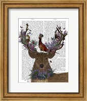 Framed Deer Birdkeeper, Scottish