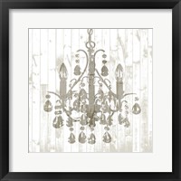 Framed 'Shiplap Chandelier I' border=