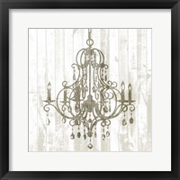 Framed 'Shiplap Chandelier II' border=