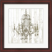 Framed Shiplap Chandelier II