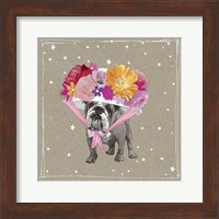 Framed 'Fancypants Wacky Dogs IV' border=