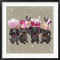 Framed Fancypants Wacky Dogs VII