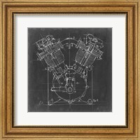 Framed Motorcycle Engine Blueprint II