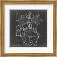 Framed Motorcycle Engine Blueprint IV