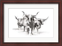 Framed Contemporary Cattle I
