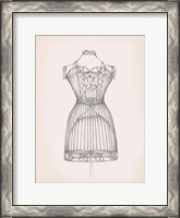 Framed Antique Dress Form I