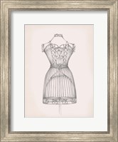 Framed Antique Dress Form I