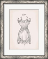 Framed Antique Dress Form II