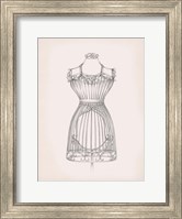 Framed Antique Dress Form II