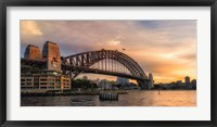 Framed Harbor Bridge