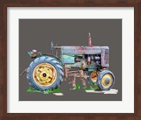 Framed Vintage Tractor VIII