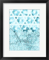 Framed Teal Madras III