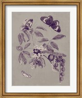 Framed Nature Study in Plum & Taupe II