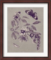 Framed Nature Study in Plum & Taupe II