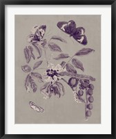 Framed Nature Study in Plum & Taupe II